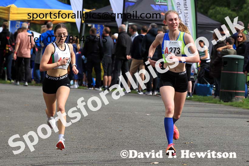 Womens under-17s 2023 Northern 6 and 4 Stage Relays and Youngsters, Birkenhead Park, Wirral.  Photo: David T. Hewitson/Sports for All Pics